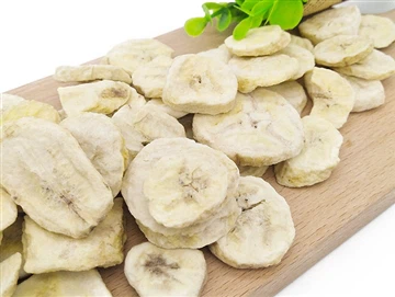 So gefriergetrocknete Bananen